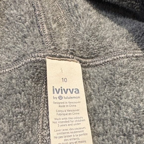Ivivva by Lululemon Gray Kids full zip Hoodie - Picture 10 of 11